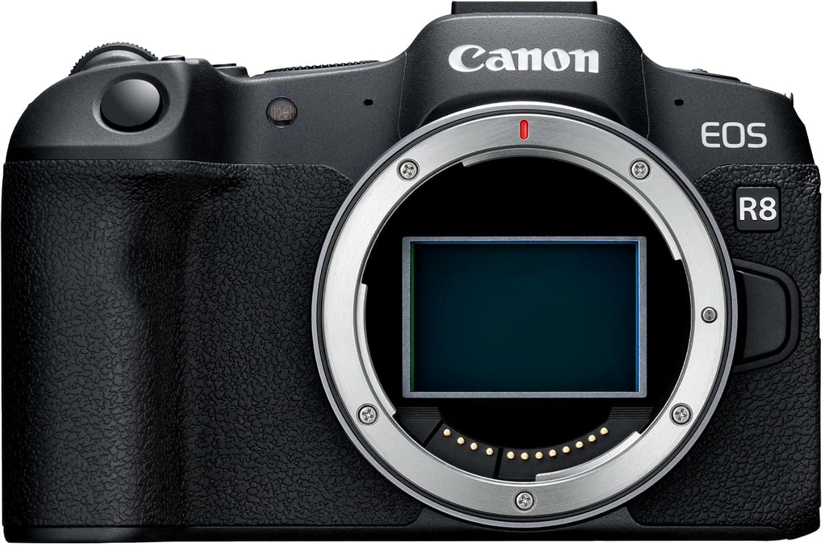 Canon EOS R8 Vollformat Systemkamera - 24,2 MP Gehäuse mit Dual Pixel CMOS AF II - 4K bis 60p und bis zu 40 Bilder pro Sekunde - Touchdisplay WLAN Bluetooth und USB C