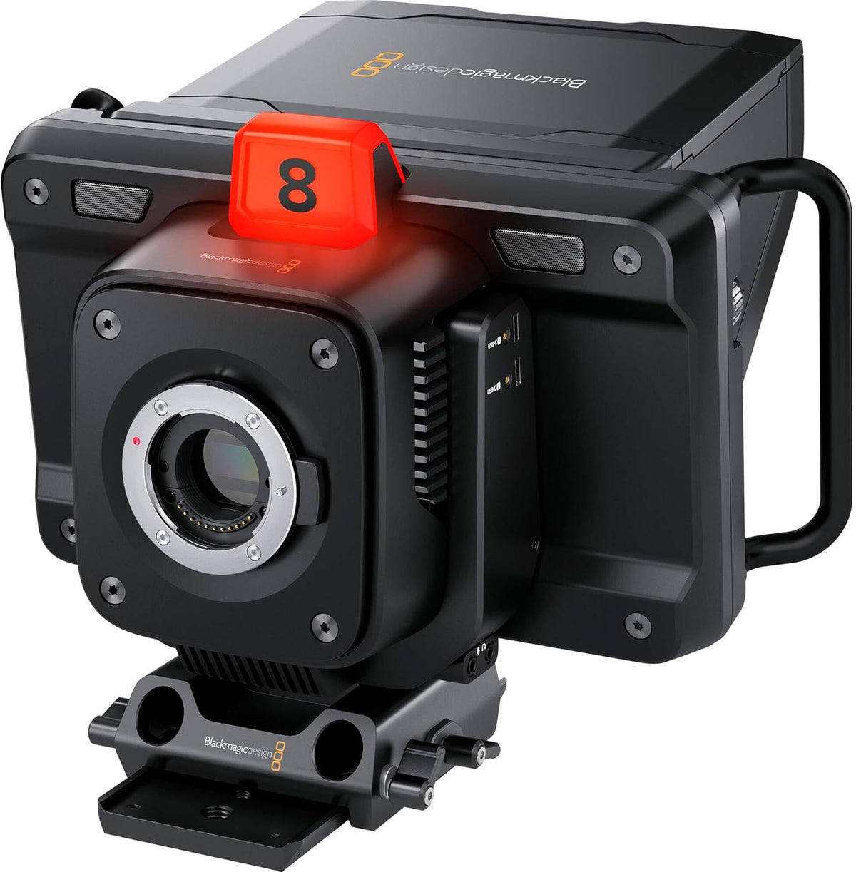 Blackmagic Design Studio Camera 4K Plus G2 - 4K Studio Kamera mit CMOS Sensor - Blackmagic RAW und Linear PCM Audio - USB Verbindung für professionelle Live Produktion