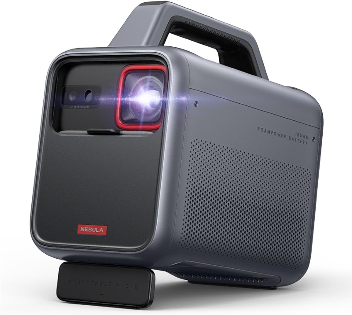 NEBULA Mars 3 Tragbarer Beamer Outdoor - Full HD 1080p DLP Projektor mit 1000 ANSI Lumen - Integrierter Akku bis 5 Stunden - Android TV KI Bildverbesserung und 200 Zoll Bild