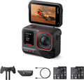 Insta360 Ace Pro 2 Action Kamera Bundle - 8K Video mit Leica Optik und 1,3 Zoll Sensor - Dual AI Chip und Flip Bildschirm für Low Light Aufnahmen - Standard Dual Akku Bundle