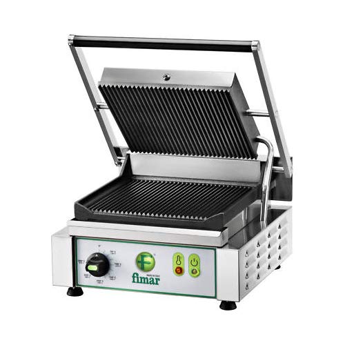 RESTAURANT STORE RS1712 Kontaktgrill - Glatte einzelne Gusseisenplatte - 1700 Watt für Toast und Sandwiches - Gastro Grillgerät mit 11 kg Gewicht