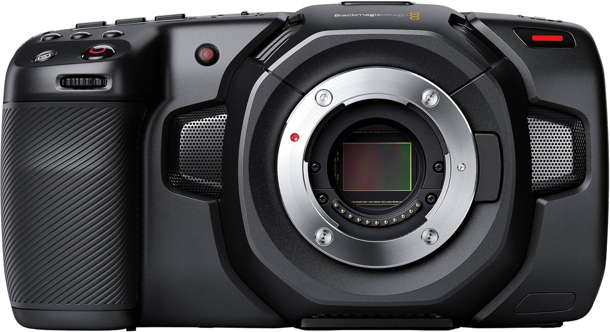 Blackmagic Design Pocket Cinema Camera 4K - 4K Cinema Kamera mit CMOS Sensor - SD Kartenspeicher und Blackmagic Videoproduktion - Bluetooth HDMI Verbindung in Schwarz
