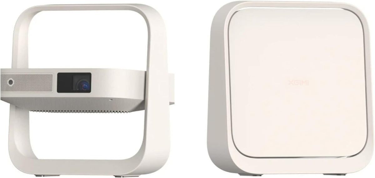 XGIMI Elfin Flip Plus Tragbarer Beamer - 1080P mit Google TV und lizenziertem Netflix - 500 ISO Lumen Autofokus und Auto Trapezkorrektur - verstellbarer Ständer mit 2 x 3W Lautsprechern