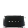 Smeg TSF02BLEU Toaster für 2 Scheiben - 950W mit 2 langen Schlitzen - 6 Bräunungsstufen - Schwarz mit Auftau Bagel und Aufwärmfunktion