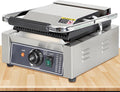 FY811 Elektrischer Doppel Kontaktgrill - Gewerbliche Edelstahl Sandwichpresse mit Antihaftbeschichtung - Beidseitige Plattenheizung - Panini Grill für Sandwiches