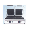Gusseisen Platte glatt doppelt RS 1697 - Doppelgrillplatte für Toast Sandwiches und Pizza - 230V Betrieb - 11 kg für Gastronomie und Küche