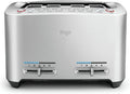 Sage The Smart Toast 4 Scheiben Toaster - Aluminium mit extrabreiten Schlitzen - 5 Bräunungseinstellungen - Absenkautomatik und Liftfunktion