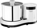 Butterfly Smart Nassmühle 2 Liter - Elektrische Steinmühle mit Kokosnussschaber - 150 Watt Küchenmühle für feuchte Zutaten - Silber mit indischem Stecker