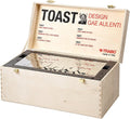 Trabo GAE Aulenti Design Toaster B2244N - 500W elektrischer Brotröster - Stahlgehäuse in Schwarz - LED Anzeige mit 230V Betrieb