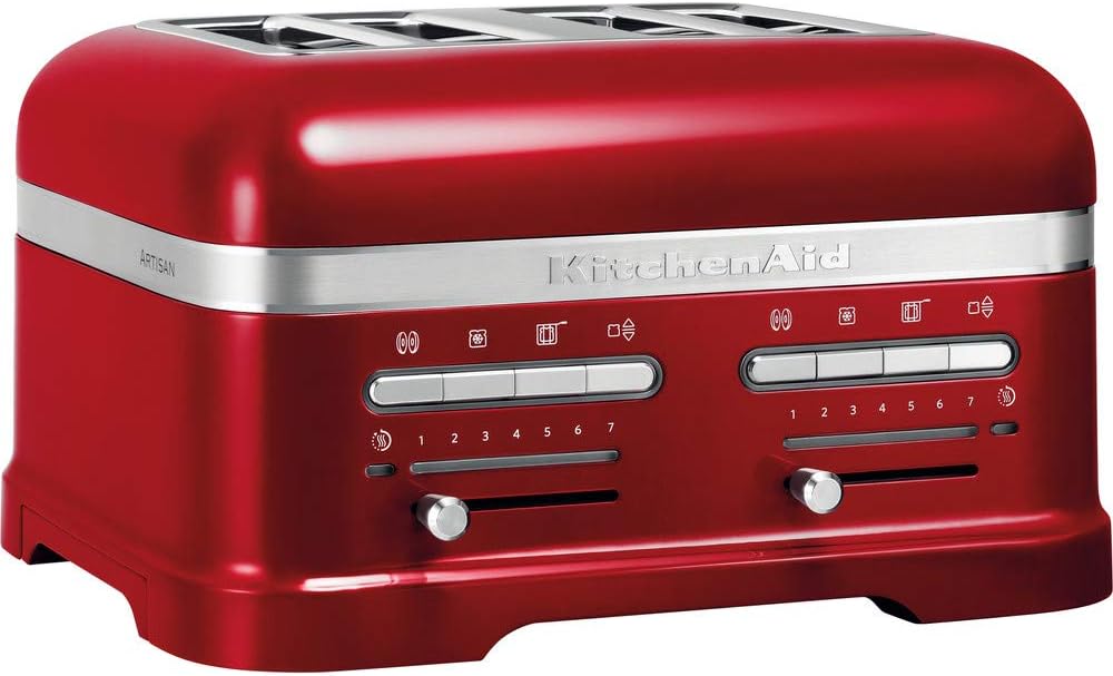 KitchenAid 5KMT4205ECA Toaster - Aluminium Brottoaster für Bagels und Brot - Toaster für gegrillte Käsesandwiches - Liebesapfel Rot