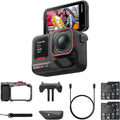 Insta360 Ace Pro 2 Xplorer Bundle - wasserdichte 8K Action Kamera mit Leica Optik - 1-1,3 Zoll Sensor und Dual KI Chip - 2 Akkus in Schiefergrau