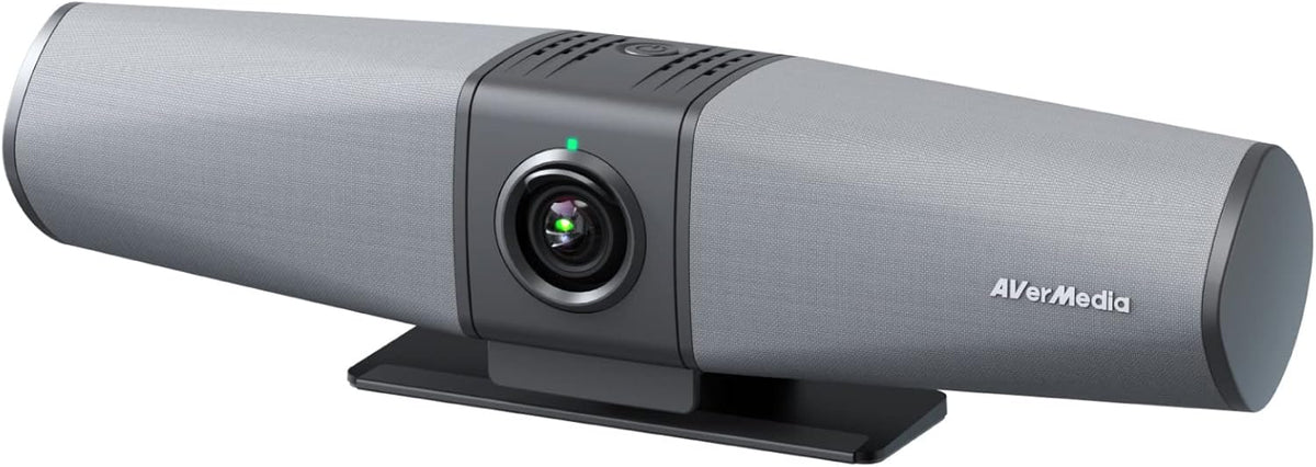 AverMedia Mingle Bar PA511D Videobar - 4K Konferenzkamera mit Freisprecheinrichtung - Autoframing und Echounterdrückung - kabelgebundene Netzwerkanbindung