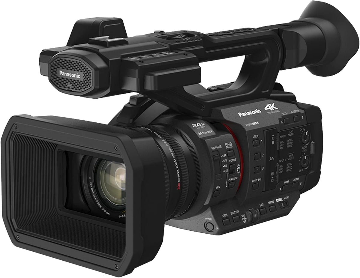 Panasonic HC-X2E 4K Profi Camcorder - 4K Video mit 50 und 60 Bildern pro Sekunde - 1 Zoll Sensor und 20-fach optischer Zoom - 5 Achsen Bildstabilisierung