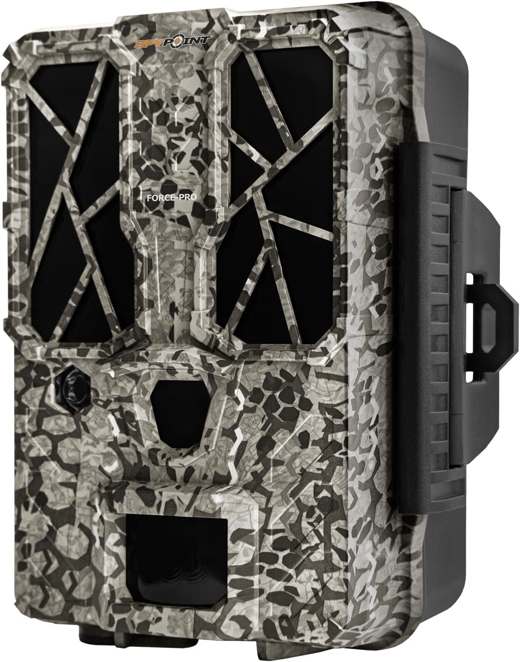 Spypoint Force Pro Wildkamera - 1080p Kamera mit CMOS Sensor - 10 fach optischer Zoom und USB Verbindung - Schwarze Fotofalle für Natur und Wildbeobachtung