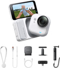 Insta360 GO Ultra Creator Bundle Polarweiß - kleine 4K Vlogging Kamera mit 1,28 Zoll Sensor - 53g leichte POV Kamera mit 156 Grad Sichtfeld - 200 Minuten Akku für Sport und Vlog