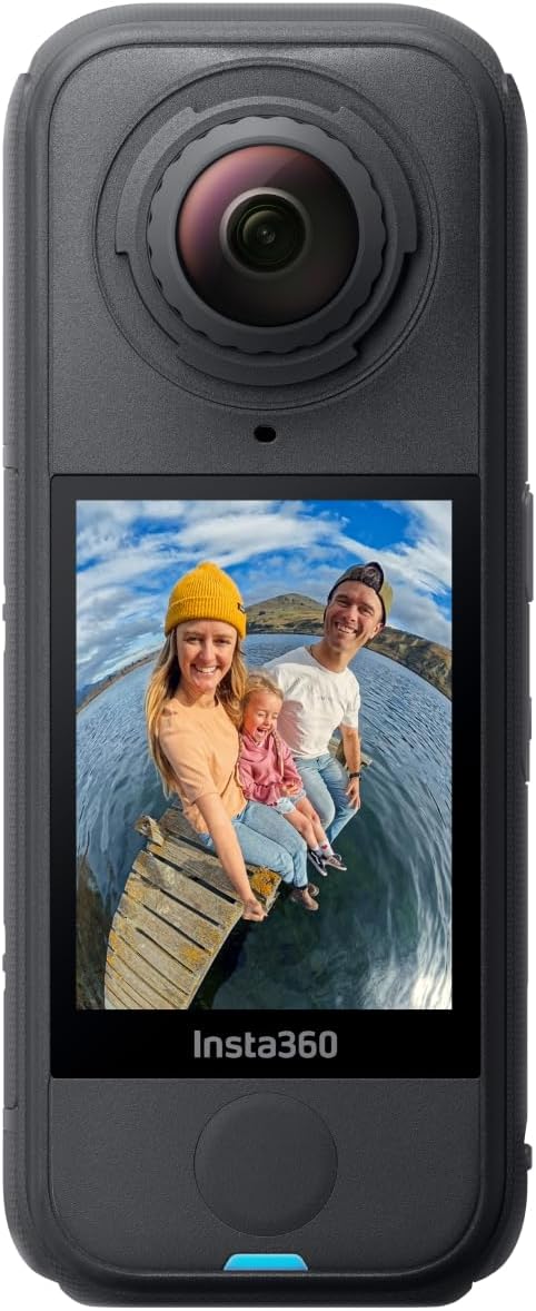 Insta360 X4 Air 360 Grad Kamera - 8K Video bei nur 165 g Gewicht - Austauschbare Linsen und FlowState Stabilisierung - WiFi USB C und KI App in Graphitschwarz