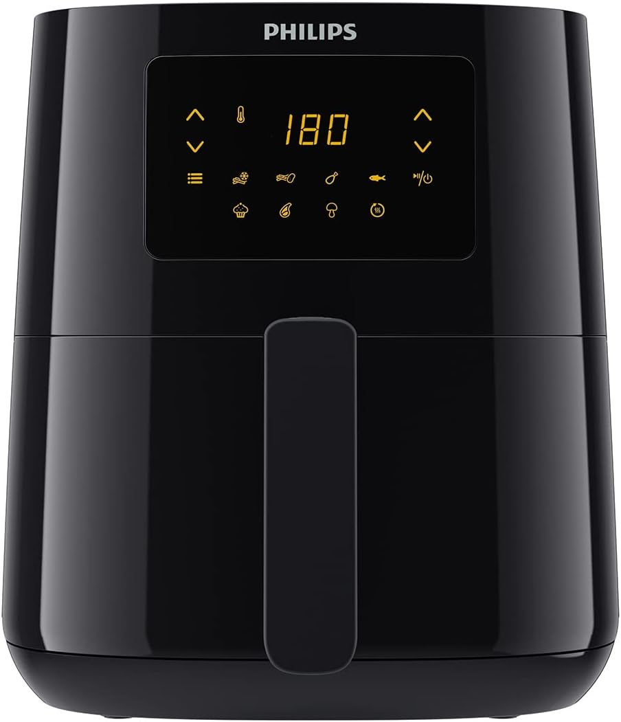 Philips Airfryer 3000 Serie L HD9252 90 - Heißluftfritteuse mit Rapid Air Technologie - 13 in 1 Funktionen und automatische Abschaltung - Digitales Gerät in Schwarz