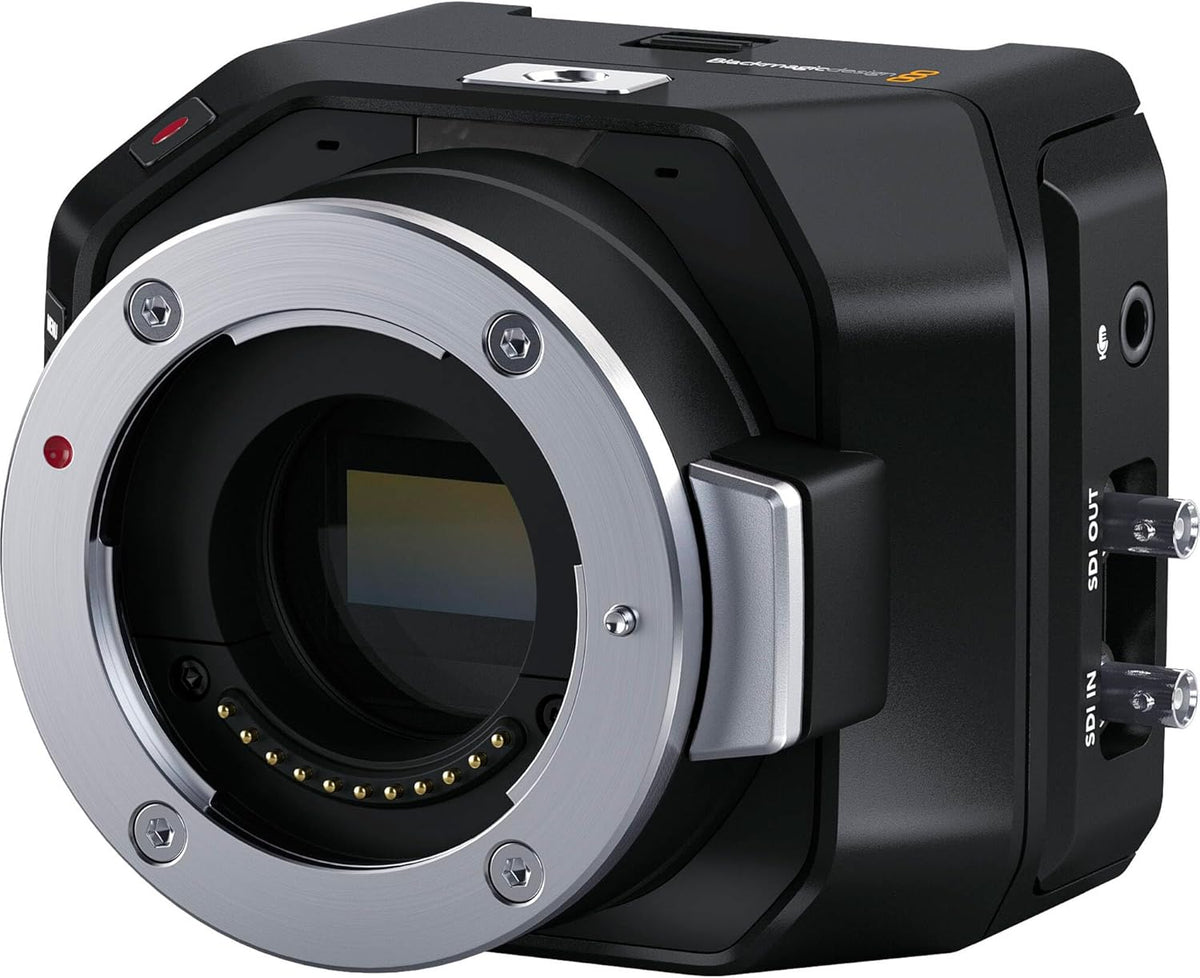 Blackmagic Design Micro Studio Kamera 4K G2 - kompakte Studio Kamera BM CINSTUDMFT UHD MRG2 - 4K Videolösung mit Micro Four Thirds System - für Studio Live Produktion und Broadcast