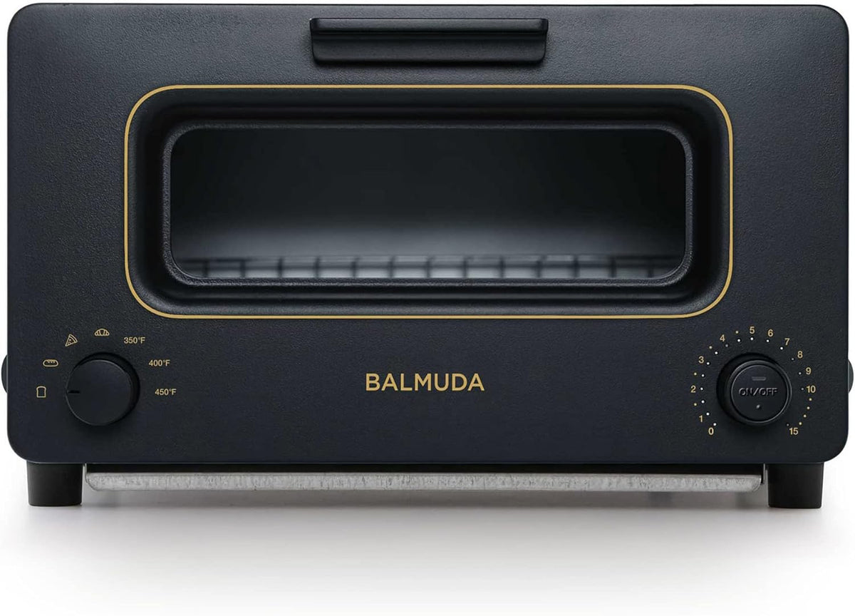 BALMUDA The Toaster K01M KG - Dampfbackofen Toaster mit 5 Kochmodi - für Sandwichbrot Handwerksbrot Pizza und Gebäck - kompakter schwarzer Backtoaster in US Version