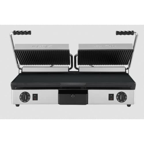 Gusseisen platte Sandwiches RS 1711 - Glatte Grillplatte zum Toasten - Sandwich Grillplatte von RESTAURANT STORE - 11 kg Gusseisen Ausführung
