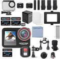 PATONA Action Cam Life SL5 - 6K Action Kamera mit 90 Bildern pro Sekunde und 64 MP - EIS und 170 Grad Weitwinkel - Unterwasserkamera Set mit 64 GB