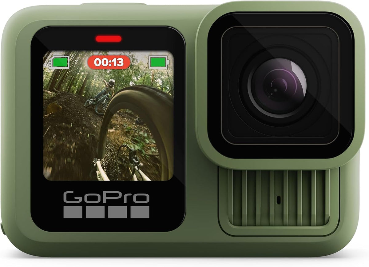 GoPro HERO13 Black Action Kamera in Waldgrün - wasserdicht mit 5,3K Video bei 60 Bildern - 27 MP Fotos - kompatibel mit Objektiven der HB Serie