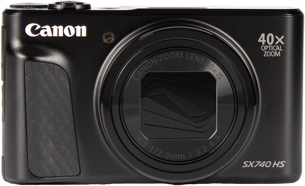 Canon PowerShot SX740 HS Lite Edition - 20,3 MP Kompaktkamera mit 40 fach optischem Zoom - DIGIC 8 und optische Bildstabilisierung - 4K Ultra HD WLAN Bluetooth und 3 Zoll Display