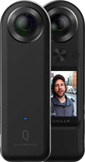 KanDao QooCam 8K Enterprise - professionelle 360 Grad Kamera für Livestreaming - HDMI und WLAN mit 5G Unterstützung - CMOS Sensor und F2 Objektiv