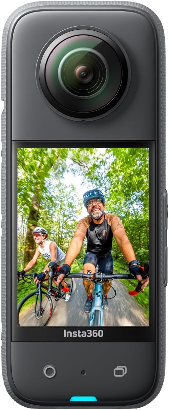 Insta360 X3 wasserdichte 360 Grad Action Kamera - 5,7K Video und 72 MP Fotos - CMOS Sensor mit Stabilisierung - 2,29 Zoll Touchscreen und Zeitraffer