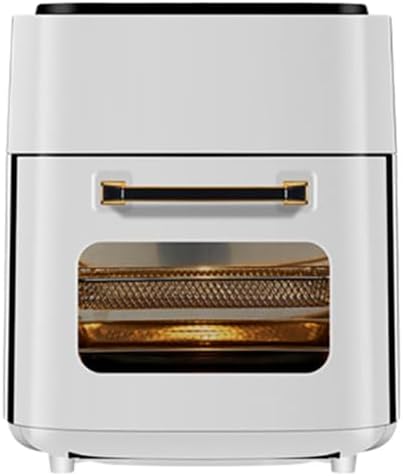 Elektrische Heißluftfritteuse 15 Liter - Großes Multifunktionsgerät mit schneller Luftzirkulation - Ölarmes und raucharmes Garen - Weiße Airfryer Ausführung für Gewerbe und Küche