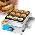 Kommerzielle elektrische Eier Burger Maschine - Temperaturregelung von 50 bis 300 Grad - Ringheizung für Burger Spiegeleier und Sandwiches - Knopfsteuerung für Gastronomie