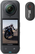 Insta360 X5 BMW Motorrad Edition - Wasserdichte 8K 360 Grad Action Cam in Nachtschwarz - Austauschbare Linse und Bildstabilisierung - 3 Stunden Akku und Windschutz