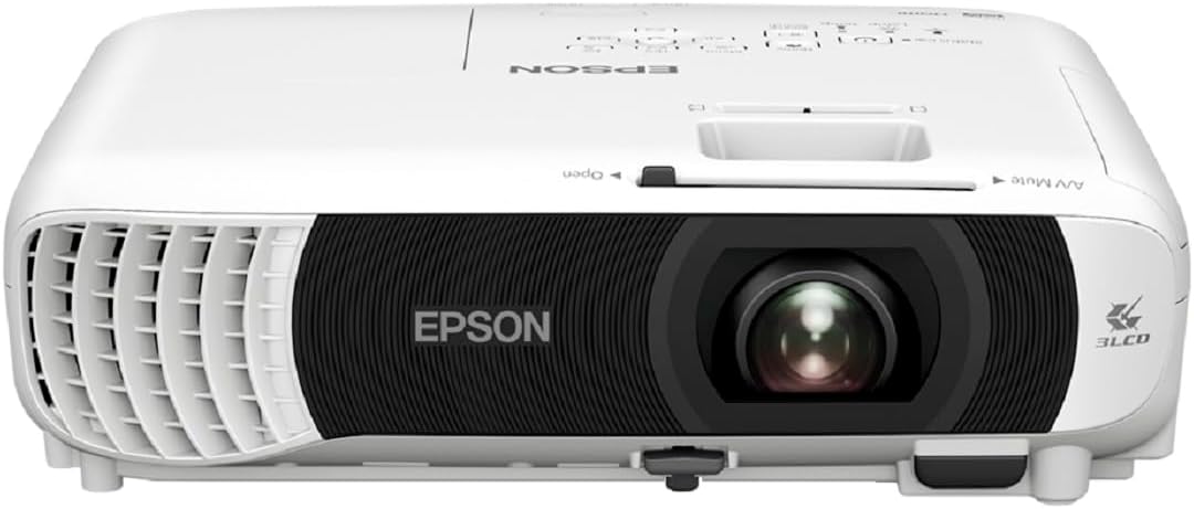 Epson EB W55 3LCD Projektor - WXGA 1280 x 800 mit 4000 Lumen - WiFi HDMI und Split Screen Funktion - Tragbarer HD Ready Beamer für Heimkino und Präsentationen