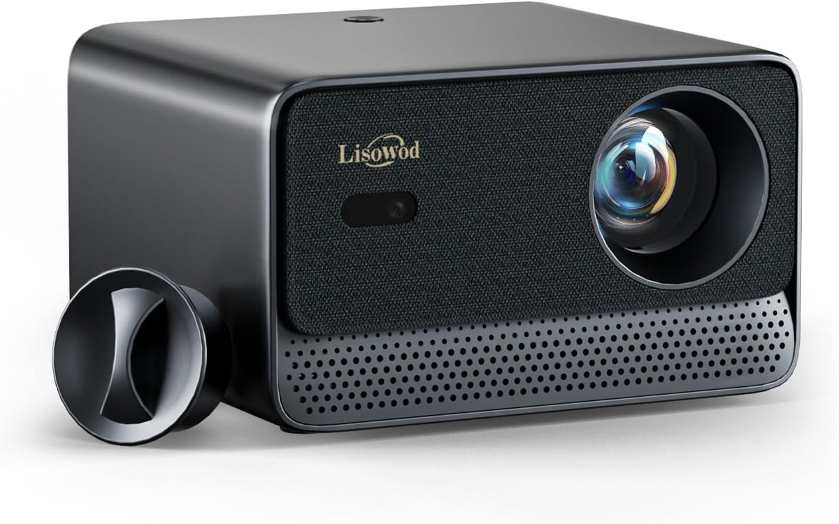 Beamer 4K Kompatibel mit Netflix und Live TV - 1080p mit 1300 ANSI Lumen und WiFi 6 - Autofokus HDMI eARC CEC und Dolby Audio - tragbarer Heimkino und Outdoor Projektor