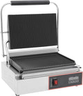 DWIKRYT Kontaktgrill - Elektrischer 2200 Watt Panini Maker mit LED Anzeige - Minutentimer für Sandwiches Steaks und Gemüse - Edelstahlgerät mit Ölsammelbehälter