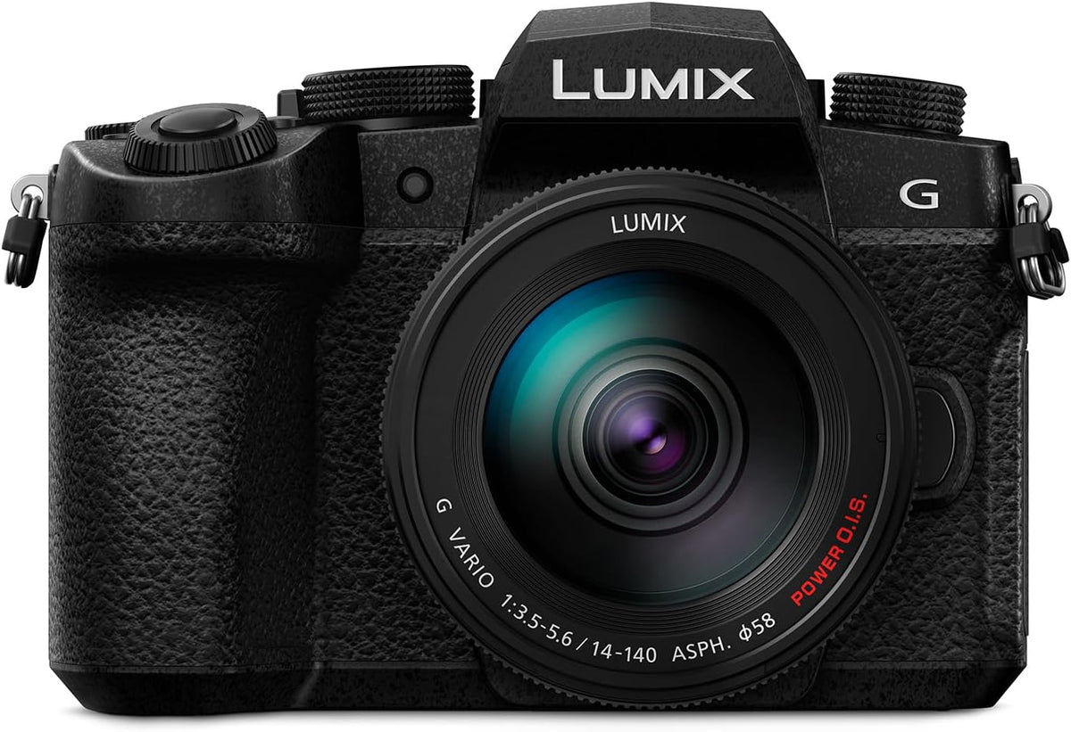 Panasonic LUMIX DC G97HE Systemkamera Kit - 20,3 MP Micro Four Thirds Kamera mit 14 bis 140 mm Objektiv - 4K 30p und Dual Bildstabilisierung - WLAN Bluetooth und Freiwinkel LCD