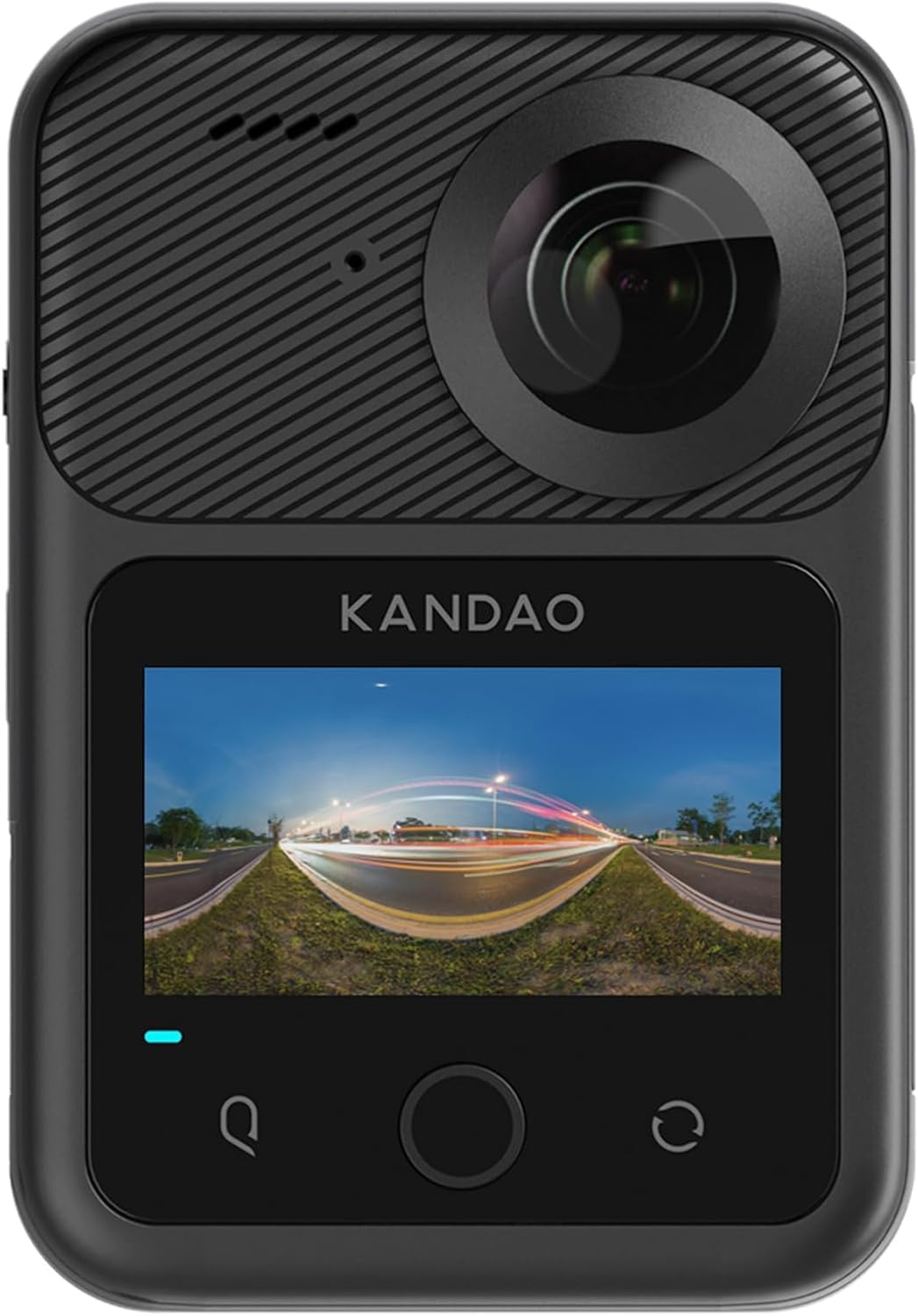 Kandao QooCam 3 Ultra 8K 360 Kamera - hochauflösende 360 Grad Action Kamera - CMOS Sensor mit F1,6 Objektiv - Schwarz mit USB Anschluss