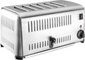 Lacor 69296 Buffet Toaster - Für bis zu 6 Brotscheiben gleichzeitig - Edelstahlgerät für Frühstück und Buffet - Leistungsstarker Gastro Toaster in Grau