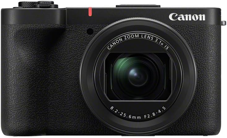 Canon PowerShot V1 Vlog Kamera - Content Creator Kamera mit lichtstarkem f 2,8 Ultraweitwinkel - 3,1 fach optischer Zoom und Bildstabilisierung - USB WLAN für Reisen und Vlogging