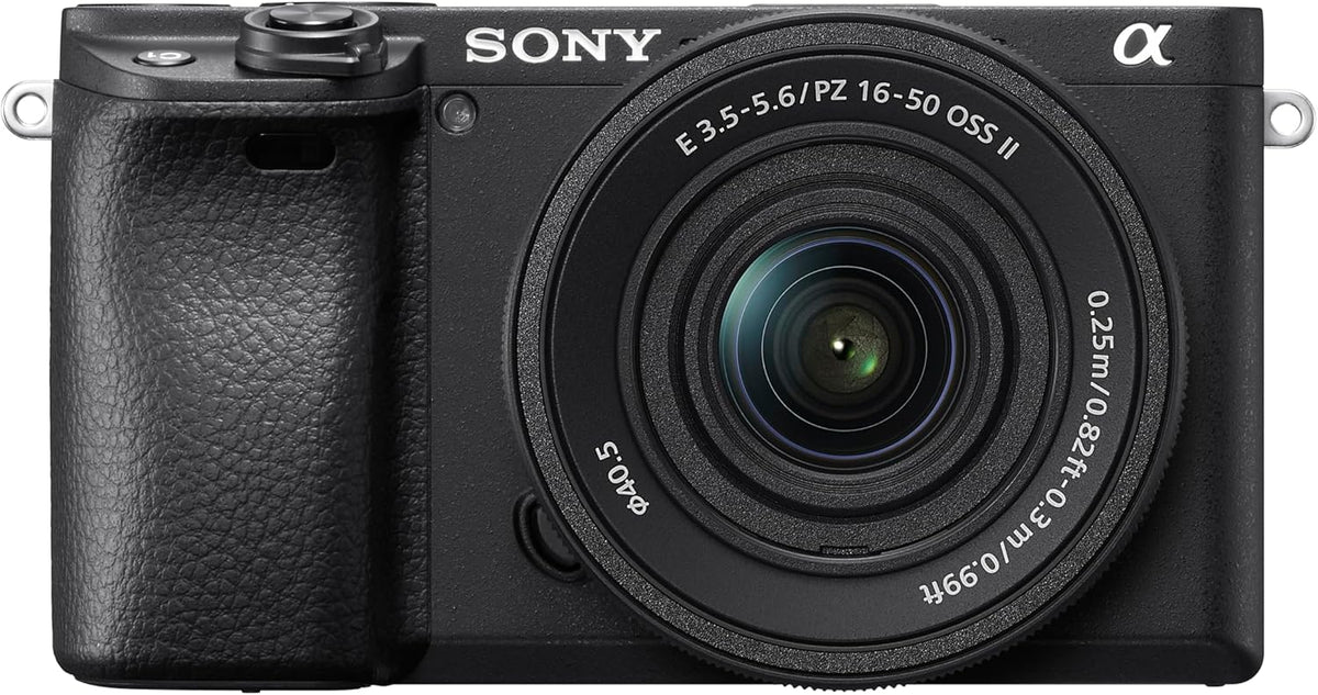 Sony Alpha 6400 APS-C Spiegellose Kamera mit 16-50mm Objektiv - 0,02s Autofokus mit Augen Erkennung - 4K Filmaufnahme und neigbares Display - für Vlogging Reisen und Fotografie