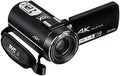 Lipa AD-C7 Videokamera Ultra HD - 2160p Camcorder mit 10fach optischem und 120fach digitalem Zoom - Infrarot Nachtsicht und Bildstabilisierung - WLAN Mikrofonanschluss und LED Licht