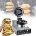 Elektrische UFO Burger Presse - Temperaturregelung 50 bis 300 Grad Celsius - Antihaft Sandwichmaschine mit beidseitiger Heizung - für Haushalt und Gastronomie