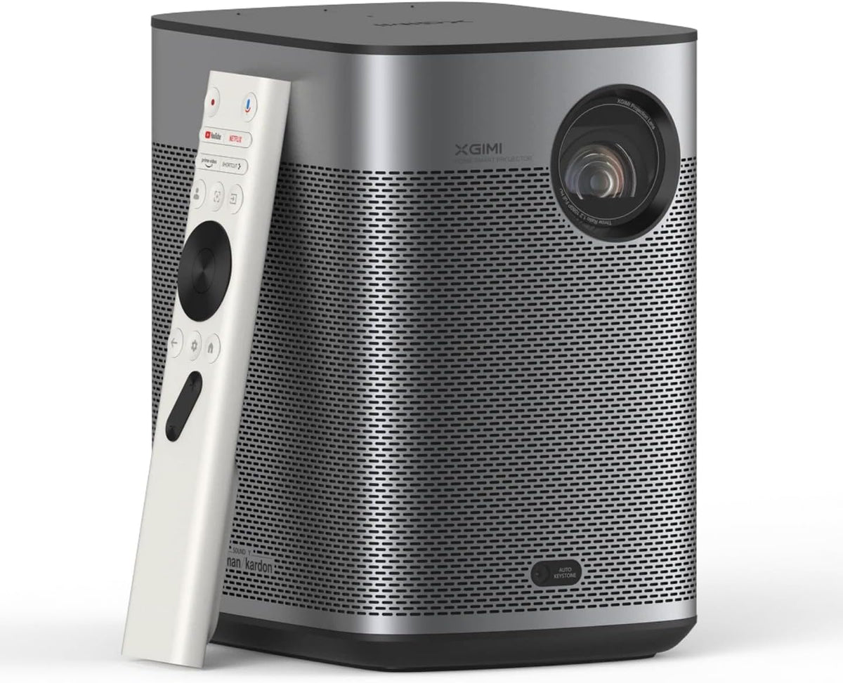 XGIMI Halo Plus GTV Beamer - 1080p Full HD mit 700 ISO Lumen - Google TV Netflix und Harman Kardon Lautsprecher - Tragbarer Projektor mit Autofokus und 2,5 Stunden Akku