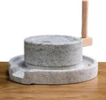 Natursteinmühle für Mehl Gewürze und Kaffee - handgefertigte Küchenmühle - für nasse und trockene Zutaten - traditionelles Steinmahlwerk