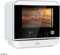 Klarstein 18L Heißluftfritteuse XXL - 2450W Airfryer mit Dampf und Trocknungsfunktion - 10 Programme und Temperatursteuerung - Weiß mit Timer