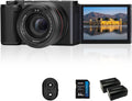 ORDRO G730 5K Vlogging Camcorder - 64 MP Videokamera mit 12-fach optischem Zoom - 3,2 Zoll IPS Touchscreen und WDR - WLAN Kamera für YouTube Videos