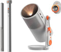 XGIMI MoGo 4 Mini Beamer Set mit Akku - 1080p mit Google TV und Netflix - 450 ISO Lumen mit PowerBase Ständer und 5h Laufzeit - 2 x 6W Harman Kardon für Heimkino Outdoor
