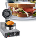 GESAIDES Burger Grill Toaster - 1300 Watt elektrische Hamburger Maschine - Sandwich Presse für Brot und Pfannkuchen - Kommerzielles Backgerät für Gastronomie