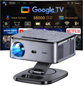 Beamer 4K XIWBSY Smart Beamer - 1500 ANSI Lumen und Full HD 1080p LCD Projektor - Google TV mit Autofokus und Sprachassistent - WiFi 6 Bluetooth 5 für Heimkino und Outdoor