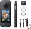 Insta360 X4 Air Unsichtbares Tauch-Bundle - Leichte 165 g 8K 360 Grad Unterwasserkamera bis 60 Meter - Wechselbare Linsen und Selfie Stick - Stabilisierung und KI Bearbeitung